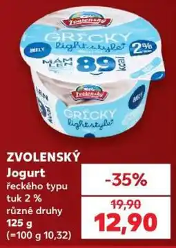 Kaufland ZVOLENSKÝ Jogurt řeckého typu nabídka