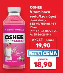 Kaufland OSHEE Vitamínová voda/Izo nápoj nabídka