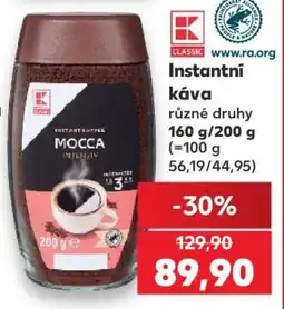 Kaufland Instantní káva nabídka