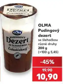 Kaufland OLMA Pudingový dezert nabídka