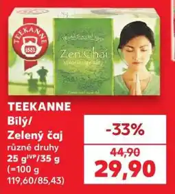 Kaufland TEEKANNE Bílý/Zelený čaj nabídka