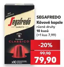 Kaufland Segafredo kávové kapsle nabídka