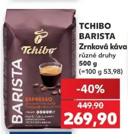 Kaufland Tchibo Barista zrnková káva nabídka