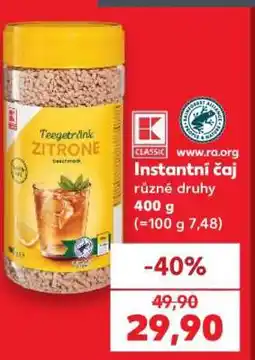 Kaufland Instantní čaj různé druhy nabídka