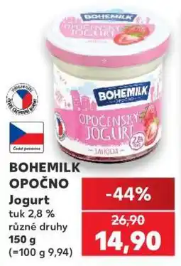 Kaufland BOHEMILK OPOČNO Jogurt nabídka