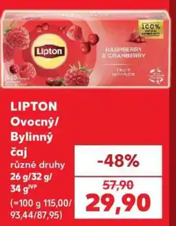 Kaufland LIPTON Ovocný/bylinný čaj nabídka