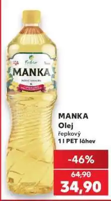 Kaufland Manka olej řepkový nabídka