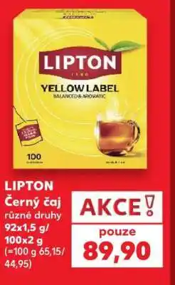 Kaufland LIPTON Černý čaj nabídka