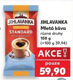 Kaufland JIHLAVANKA mletá káva nabídka