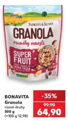 Kaufland Bonavita granola nabídka