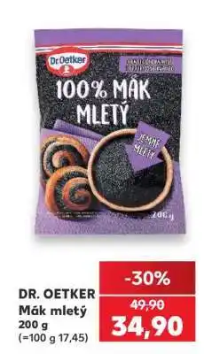 Kaufland Dr. Oetker Mák mletý nabídka