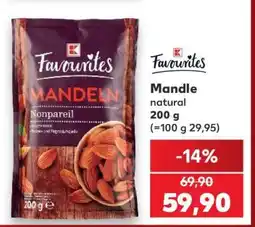 Kaufland MANDLE NATURAL nabídka