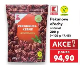Kaufland Pekanové ořechy natural 200 g nabídka
