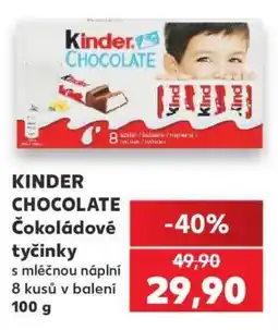 Kaufland KINDER CHOCOLATE Čokoládové tyčinky nabídka
