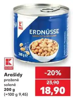 Kaufland Arašídy pražené solené nabídka