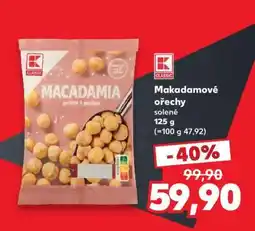 Kaufland Makadamové ořechy solené nabídka