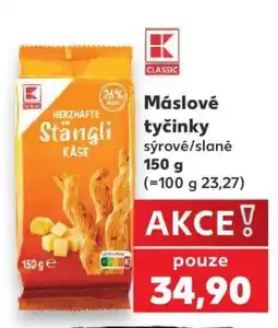 Kaufland Máslové tyčinky sýrové/slané nabídka