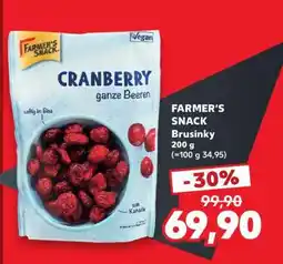 Kaufland FARMER'S SNACK Brusinky nabídka