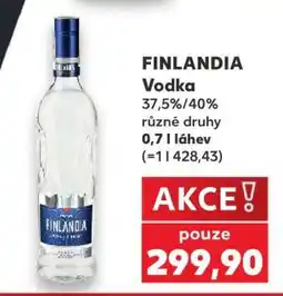 Kaufland Finlandia Vodka nabídka