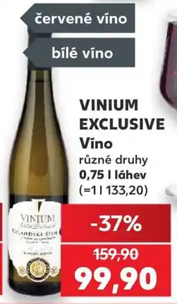 Kaufland VINIUM EXCLUSIVE Víno nabídka