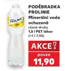 Kaufland PODĚBRADKA PROLINIE Minerální voda ochucená nabídka