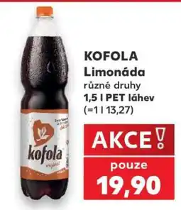 Kaufland KOFOLA Limonáda nabídka