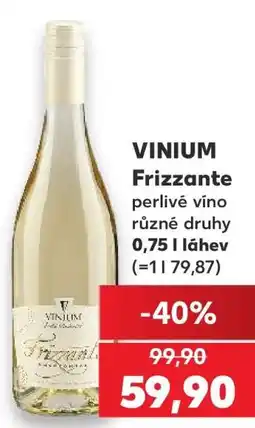 Kaufland Vinium Frizzante nabídka