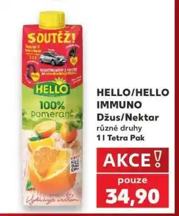 Kaufland HELLO/HELLO IMMUNO Džus/Nektar nabídka
