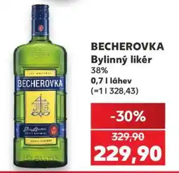 Kaufland BECHEROVKA Bylinný likér nabídka