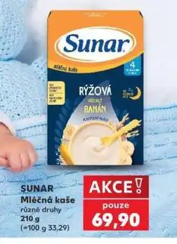 Kaufland Sunar mléčná kaše nabídka