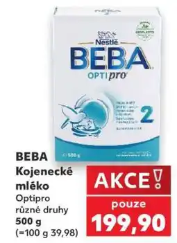 Kaufland Beba kojenecké mléko nabídka