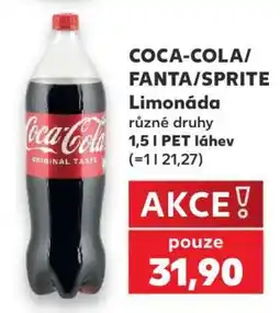 Kaufland COCA-COLA/ FANTA/ SPRITE Limonáda nabídka