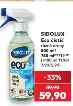 Kaufland SIDOLUX Eco čistič nabídka