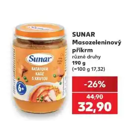 Kaufland SUNAR Masozeleninový příkrm nabídka
