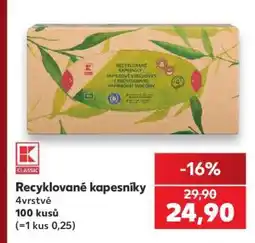 Kaufland Recyklované kapesníky nabídka