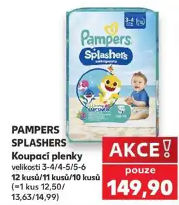 Kaufland PAMPERS SPLASHERS nabídka