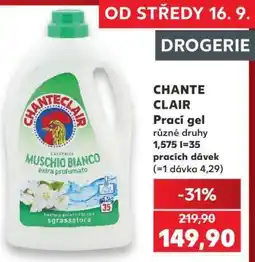 Kaufland CHANTE CLAIR Prací gel nabídka