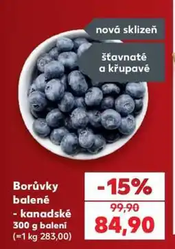 Kaufland Borůvky balené - kanadské nabídka