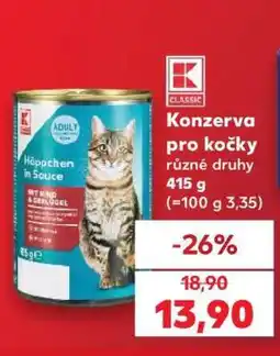 Kaufland Konzerva pro kočky nabídka