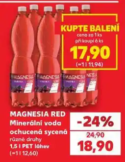 Kaufland MAGNESIA RED Minerální voda ochucená sycená nabídka