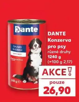 Kaufland DANTE Konzerva pro psy nabídka