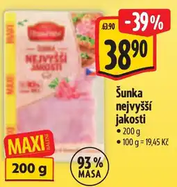 Albert Hovězí šunka nejvyšší jakosti nabídka