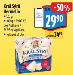 Albert Král Sýrů Hermelín nabídka