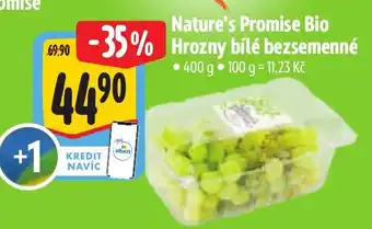 Albert Nature's Promise Bio Hrozny bílé bezsemenné nabídka