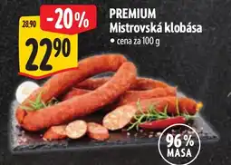 Albert Premium mistrovská klobása nabídka