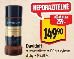 Albert Davidoff instantní káva nabídka