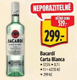 Albert Bacardí Carta Blanca nabídka