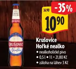 Albert Krušovice Hořké nealko nabídka