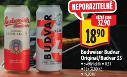 Albert Budweiser Budvar Original/Budvar 33 nabídka