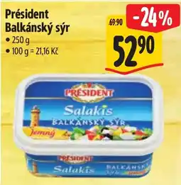 Albert President balkánský sýr nabídka